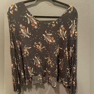 Anama Dark blue Floral Women's Blouse